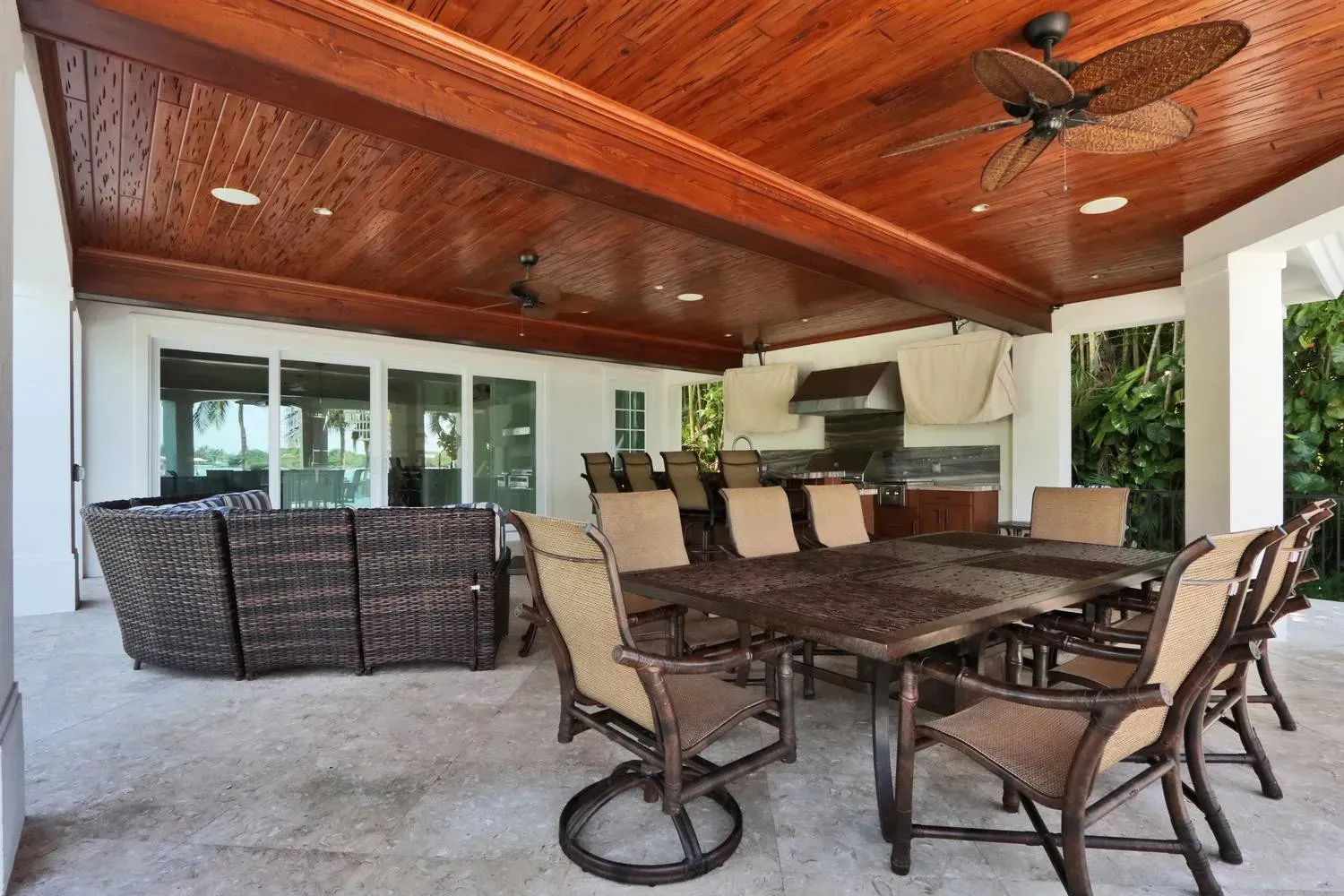 Pool Area Bar Interior Design Lisa St. Amand Designs