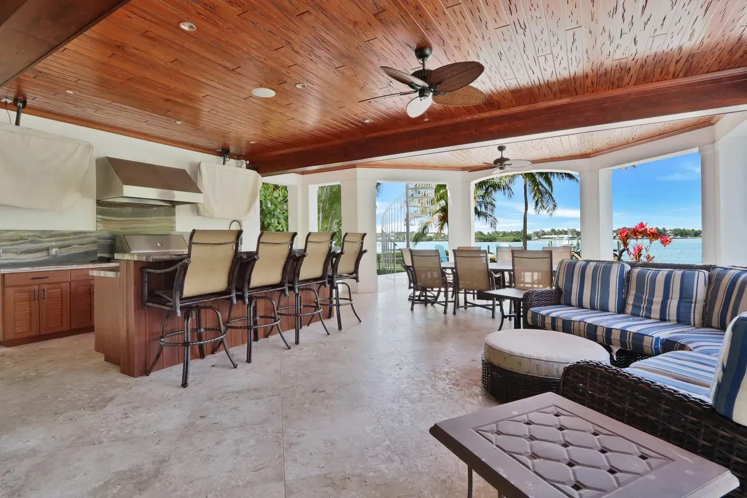 Outdoor Living room  Interior Design Lisa St. Amand Designs