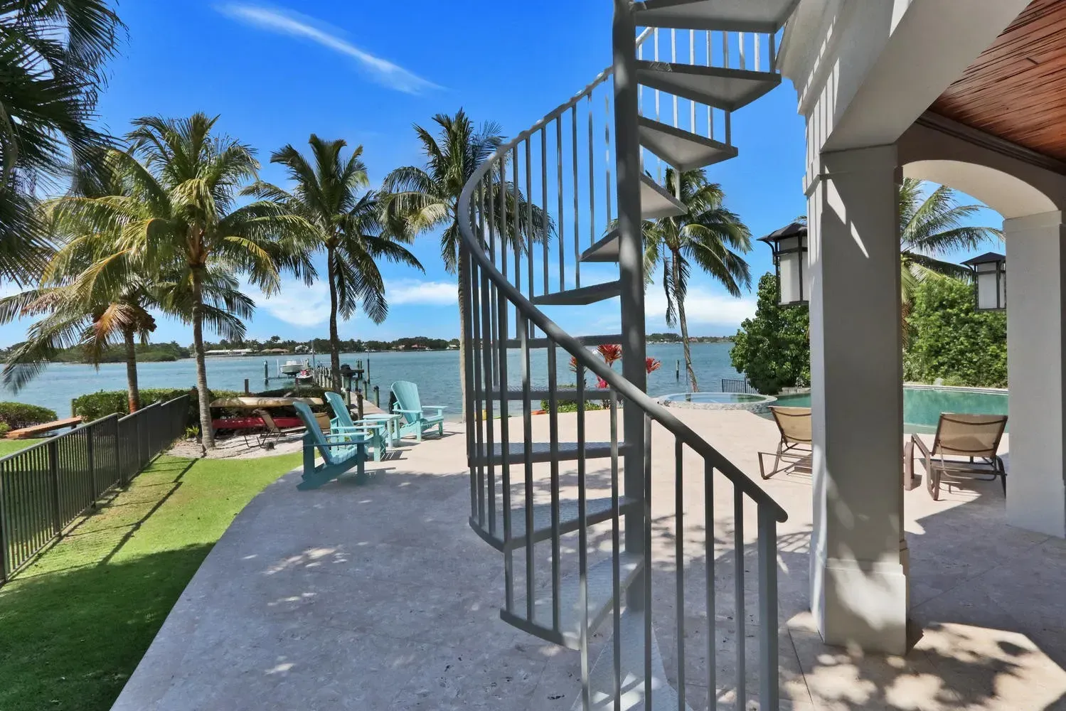 Outdoor Spiral Staircase Interior Design Lisa St. Amand Designs
