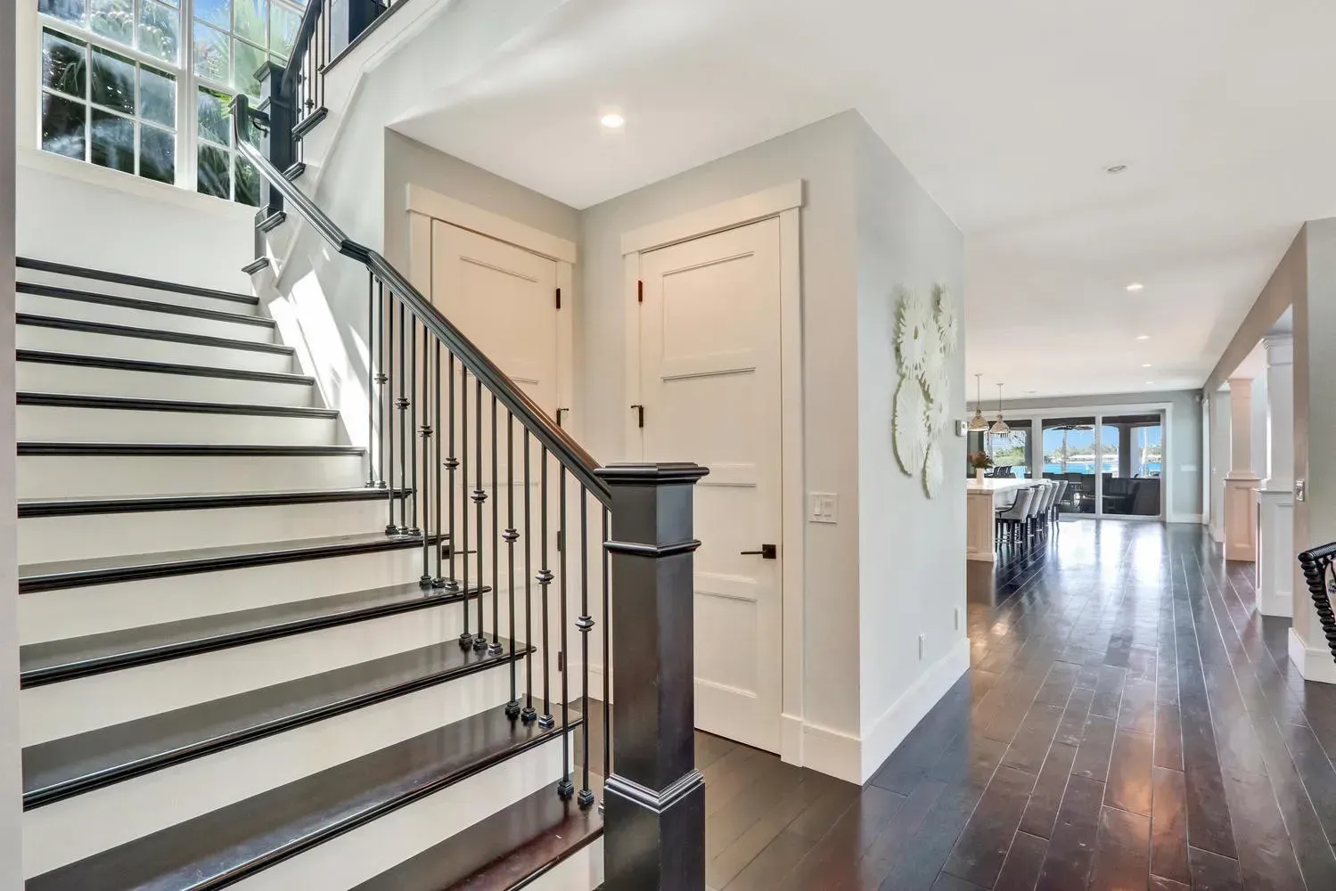 Beach house grand staircase 