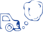 blue car smog icon | Doctor of Motors