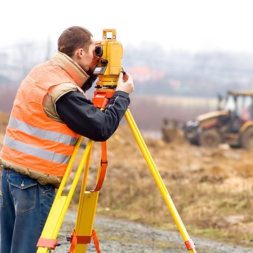 Surveyor Engineer on a Construction Site — Hutchinson, KS — Garber Surveying Service, P.A.