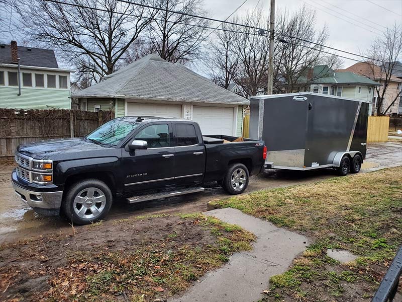 The work truck for TDR Electrical Services in St. Joseph, MO