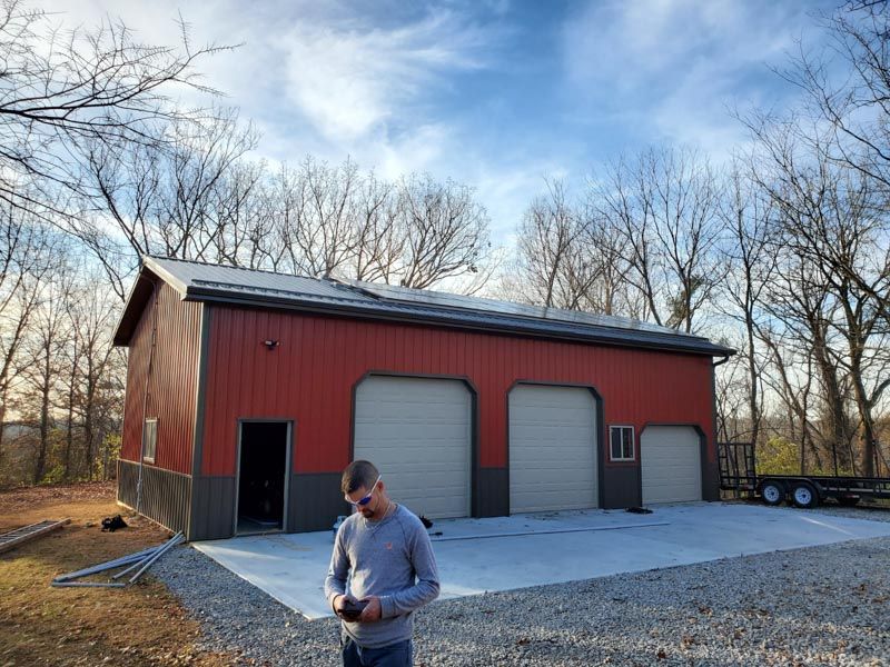 Electric work on a garage in St. Joseph, MO by TDR Electrical Services