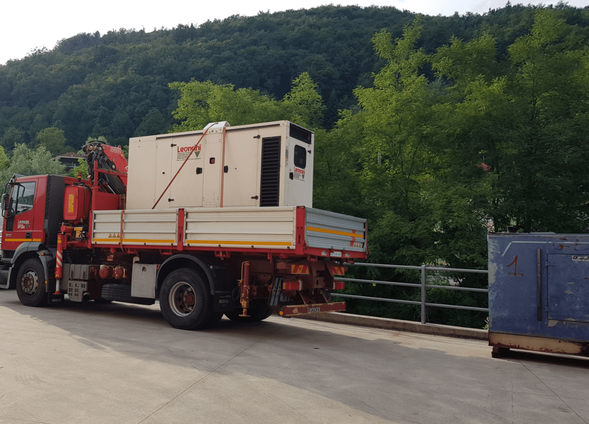 trasporto gruppo elettrogeno Leoncini Busalla Genova