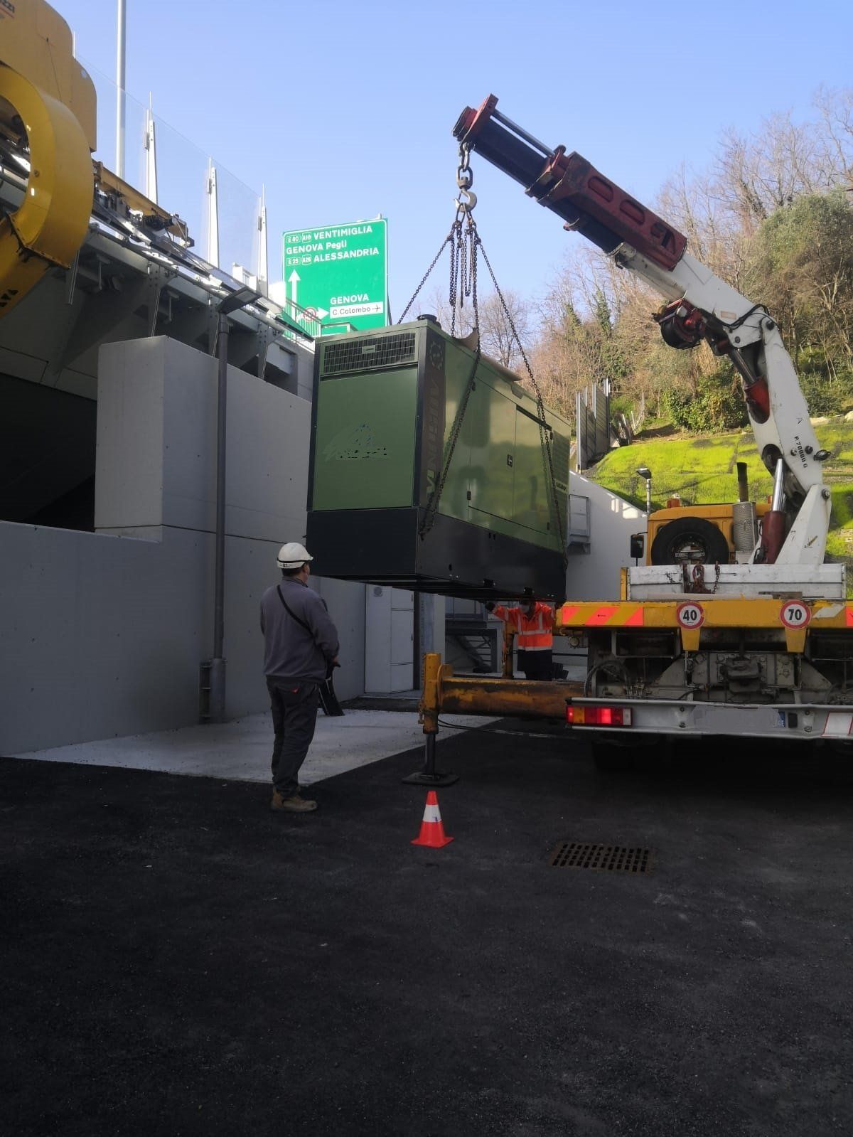 trasporto gruppi elettrogeni Genova