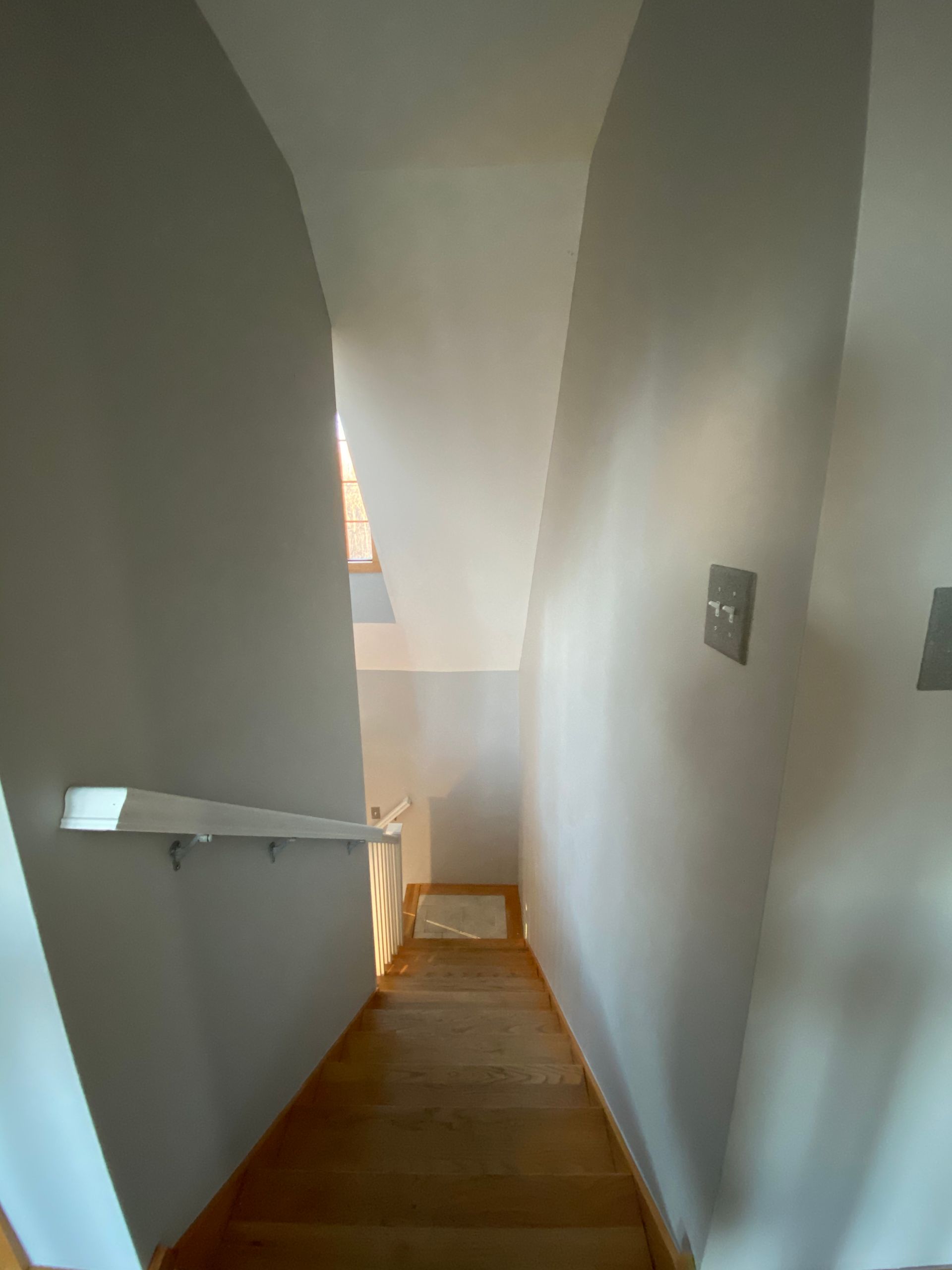 A staircase leading up to the second floor of a house.