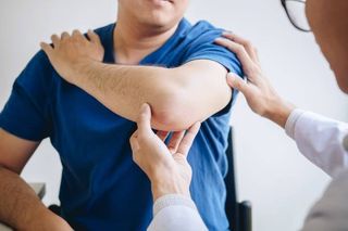 A Man Having By His Shoulder Pain — Santa Maria, CA — Star Physical Therapy Of Santa Maria