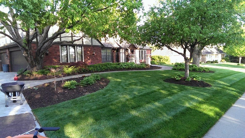 Hardscaping project with stonework