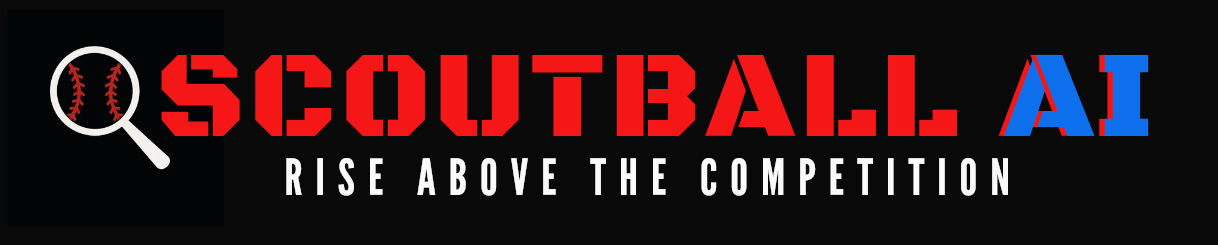 A logo for qscoutball ai that says rise above the competition