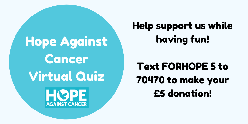 Hope Against Cancer Virtual Quiz