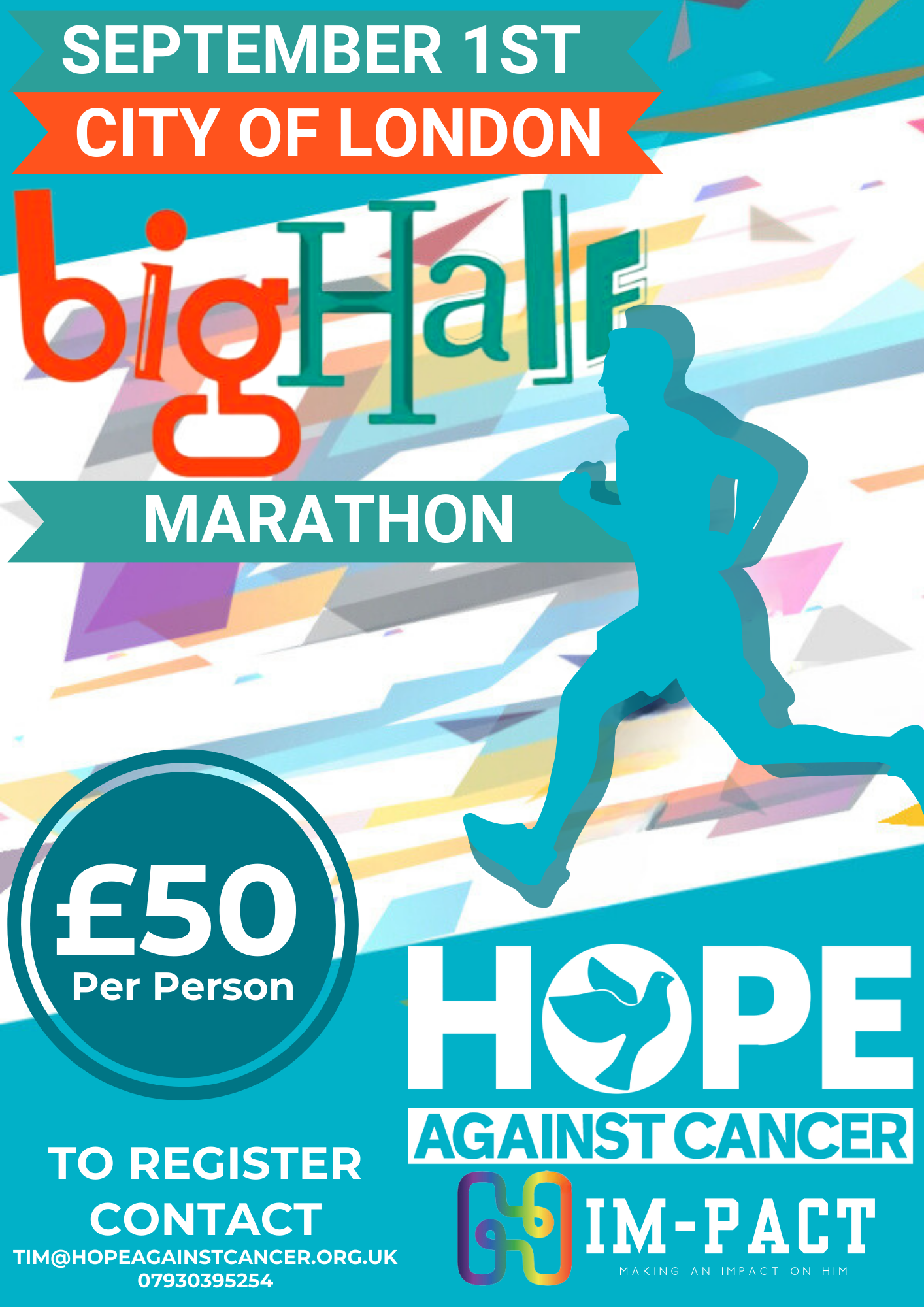 Run The Big Half for Hope Against Cancer