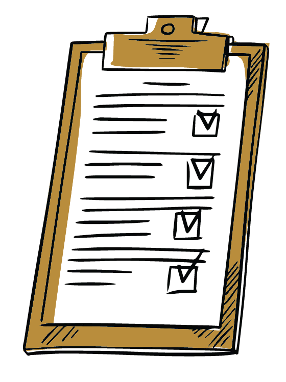 Person filling out paperwork