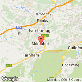 Aldershot, Farnham, Fleet, Guildford, Godalming`