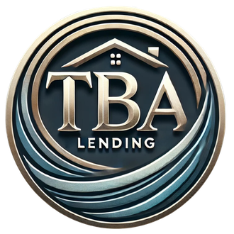 A logo for a company called tba lending