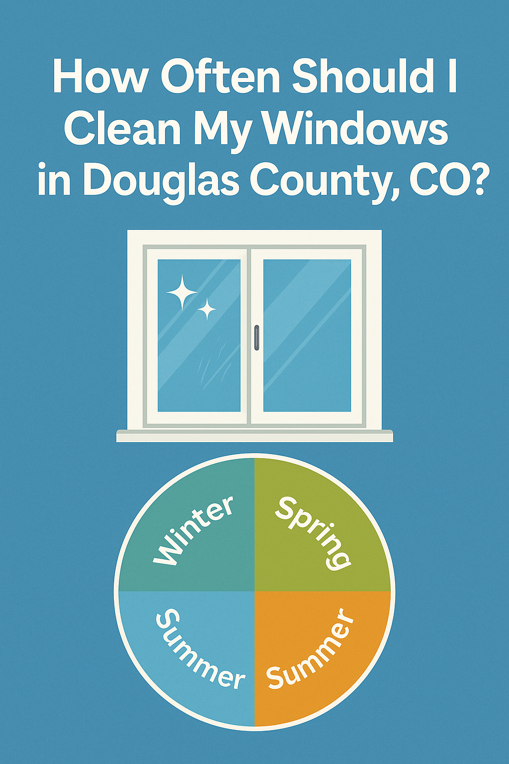 How often should i clean my windows in douglas county , co ?