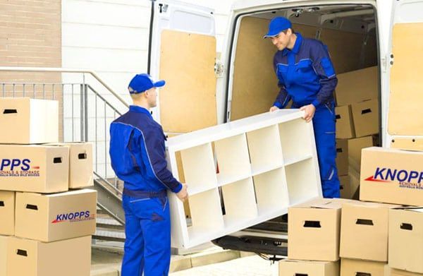 2 Men Moving Book Shelf | Moama, VIC | Knopps Removals & Storage