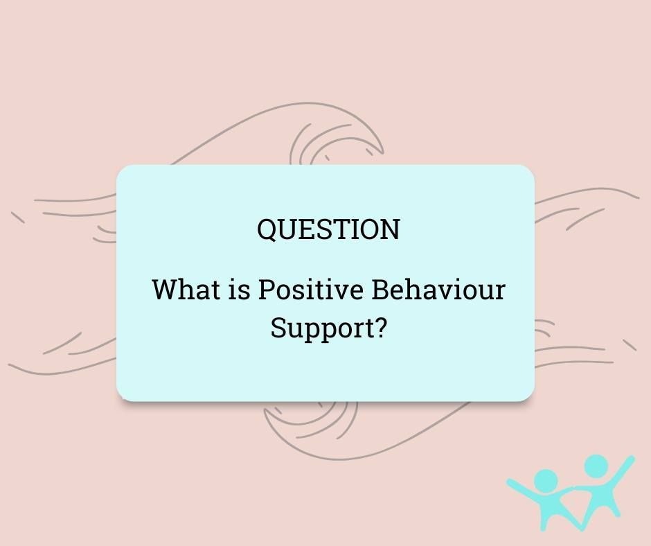 Light blue rectangle on pink background, text: