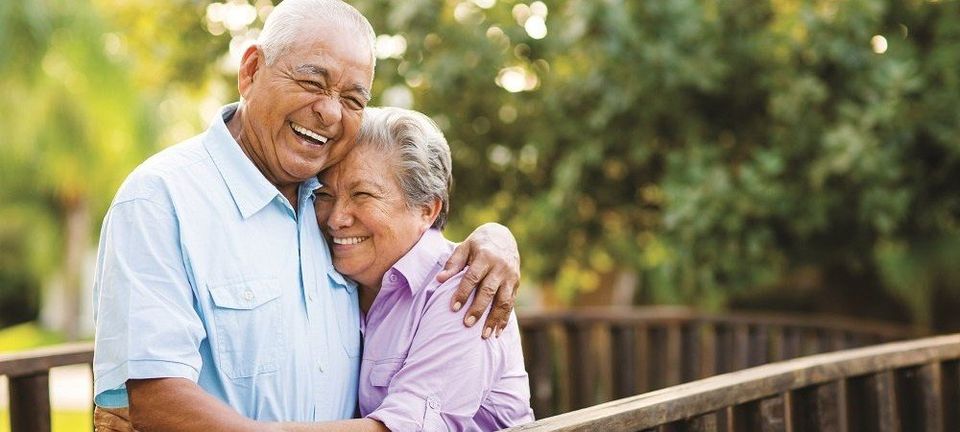 Smiling elderly couple Smiling elderly couple