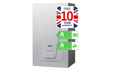 a boiler appliance with a 10 year warranty