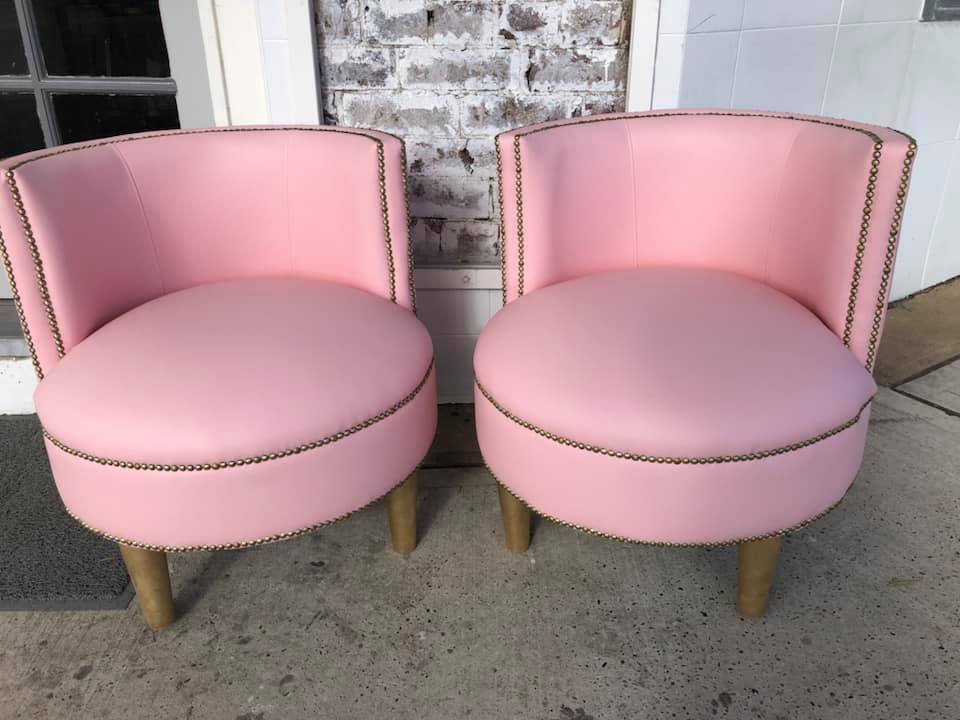 Pink Chairs — Sydney, NSW — Platinum Mobile Upholstery