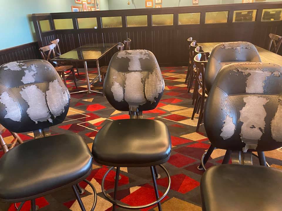 Old Black Chairs Before Upholstery — Sydney, NSW — Platinum Mobile Upholstery