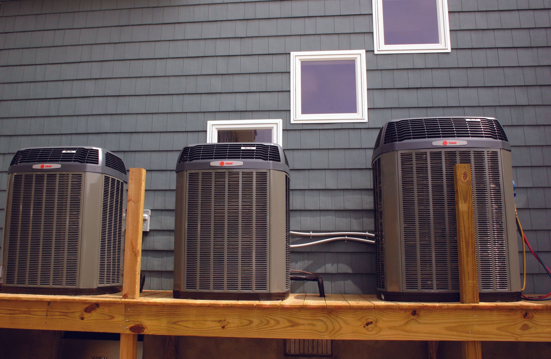 Three Air Conditioner on the Platform — Belle Haven, VA — Thornton Services Inc.
