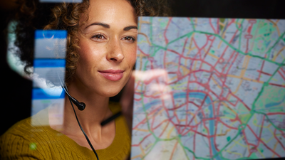 A Woman Looking Into the Map — Belle Haven, VA — Thornton Services Inc.