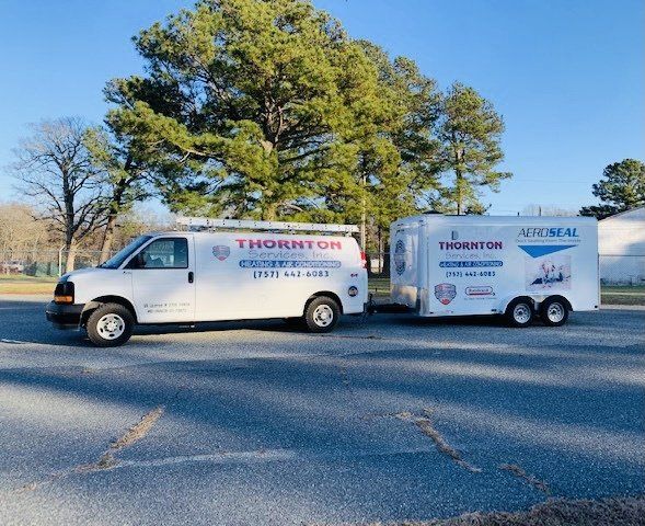 A Van and a Trailer Truck — Belle Haven, VA — Thornton Services Inc.