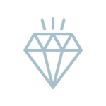 Diamond icon symbolizing Luxury & Exclusivity - Lisa Kirshner Properties