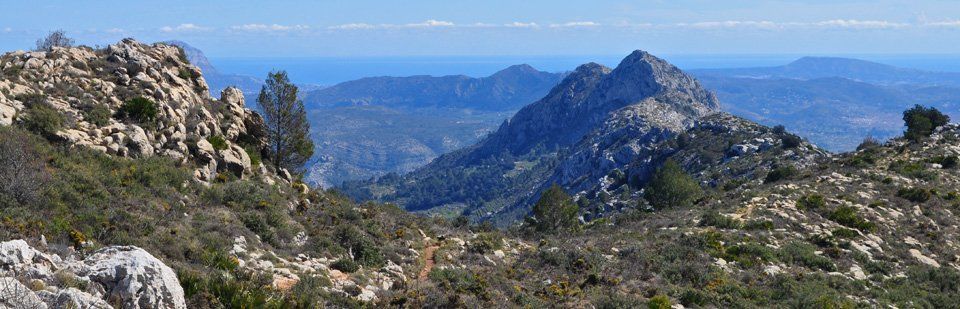 Caballo Verde Ridge looking east to the Balearic Islands