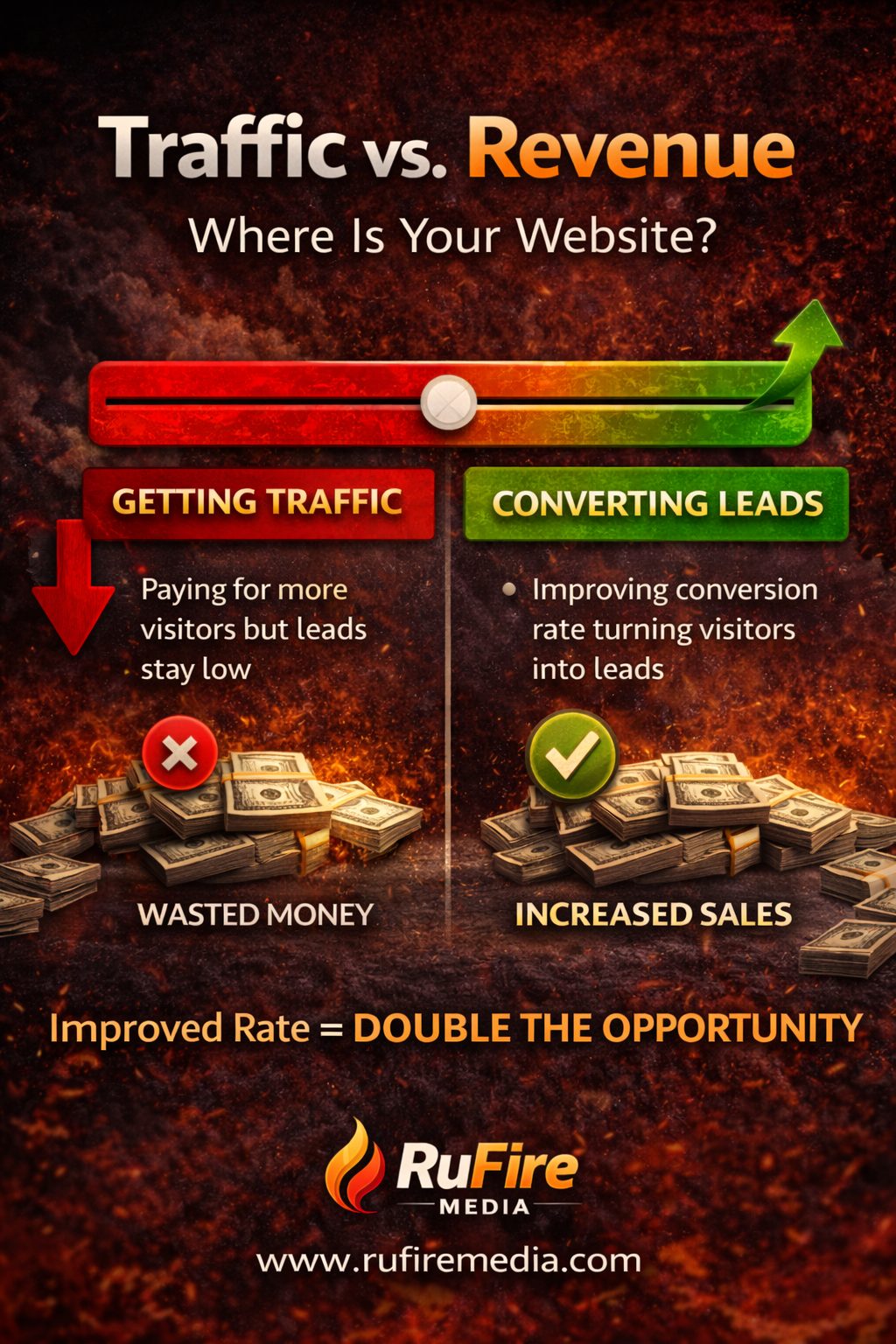 why website traffic is not converting to leads