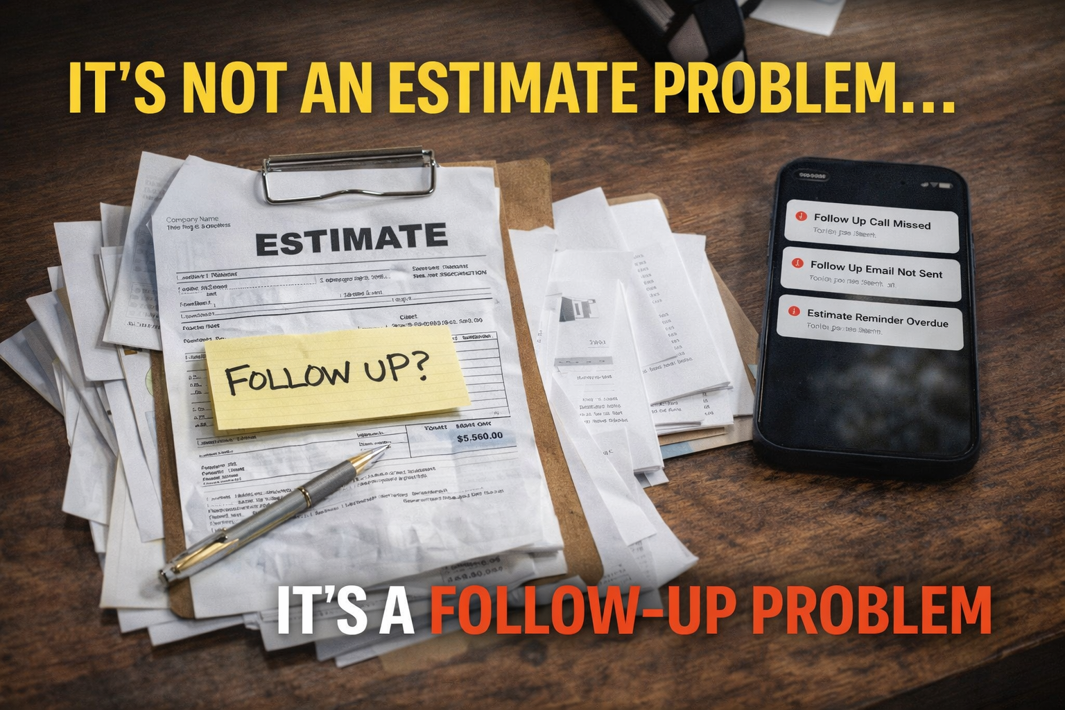 contractor giving estimate but losing job