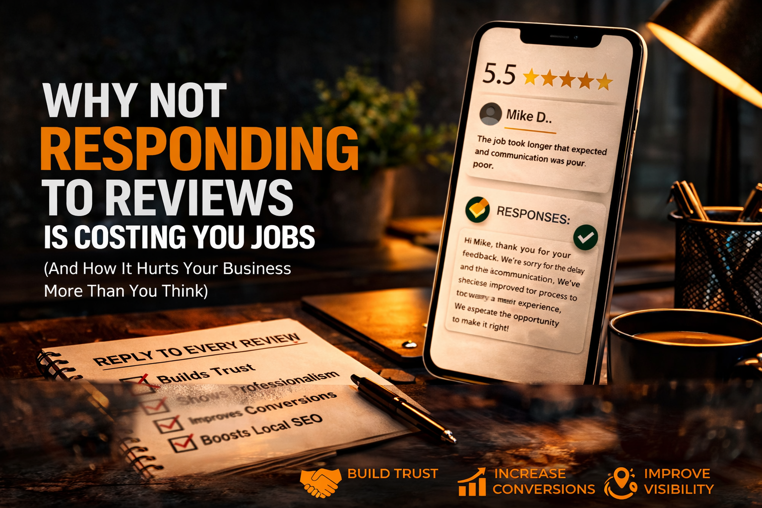 esponding to customer reviews for local business trust