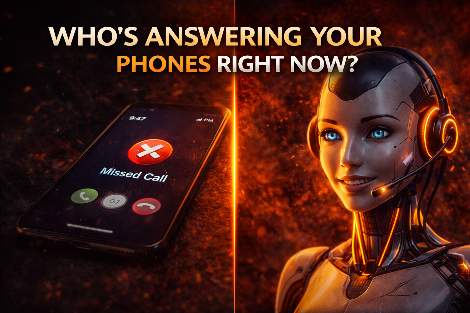 AI voice answering system handling after-hours contractor calls at night