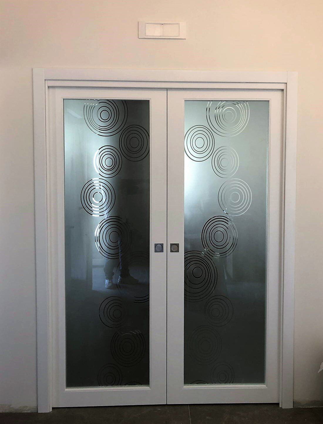 porta a 2 ante a vetri