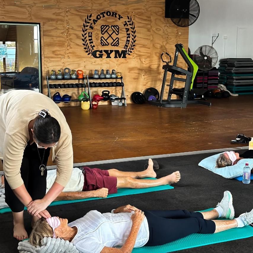 Group Of People Having Some Relaxation In The Gym — The Factory Gym in Taree, NSW