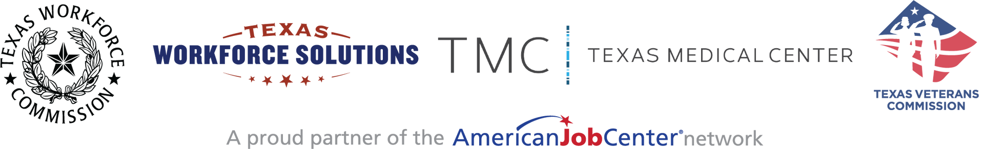 A logo for workforce solutions tmc and texas medical center