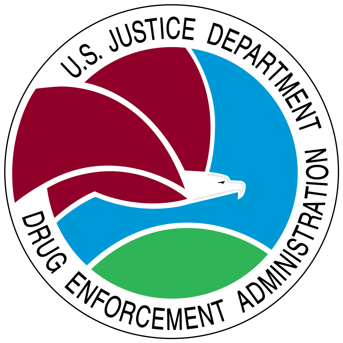 The logo for the u.s. justice department drug enforcement administration
