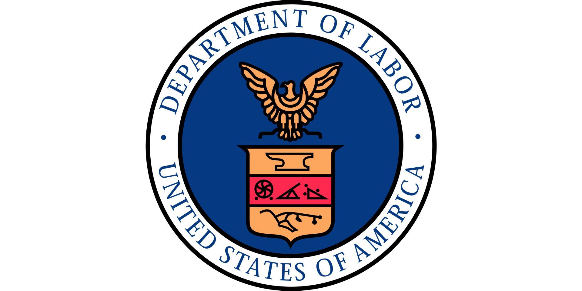 The seal of the department of labor of the united states of america