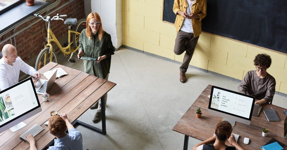 group of people working in a shared space