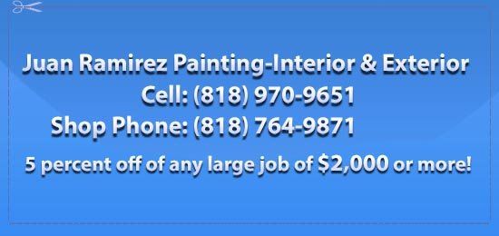 5 percent off of any large job of $2,000 or more!