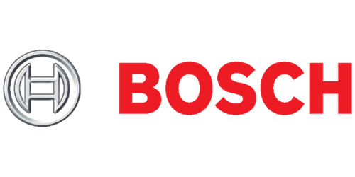 Kenders Heating And Air Conditioning | the bosch logo is red and silver on a white background.