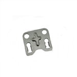 A Metal Plate With A Cross On It On A White Background — Warren, MI — Howard's Outdoor Power Equipment