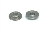 A Pair Of Stainless Steel Washers With A Hole In The Middle On A White Background — Warren, MI — Howard's Outdoor Power Equipment