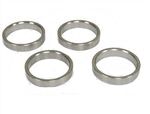 A Set Of Four Stainless Steel Rings On A White Background — Warren, MI — Howard's Outdoor Power Equipment