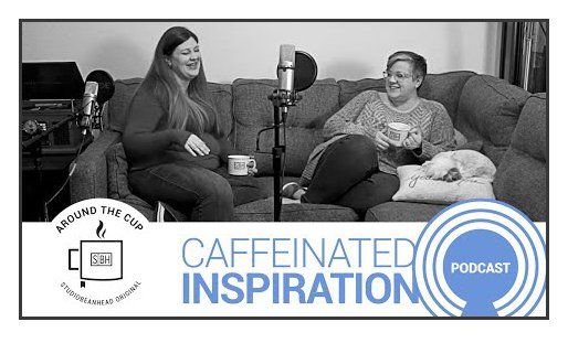 podcast, coffee talk on couch