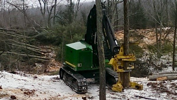 Truck Pulling Tree— Stump Grinding In Westminster, MA