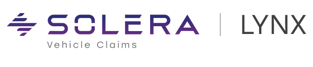 A logo for solera lynx vehicle claims