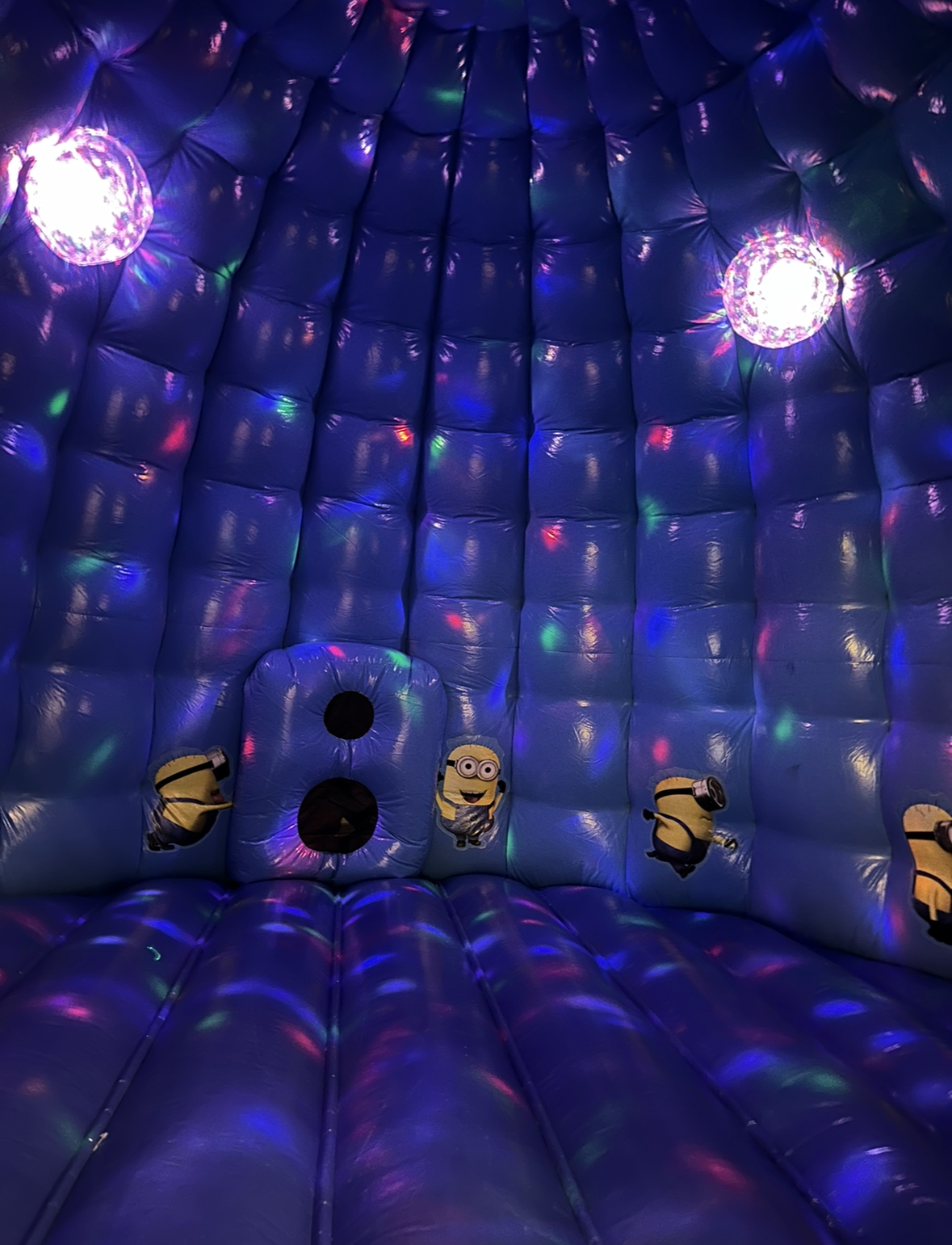 Minion Dome with 2 lights and a speaker. 